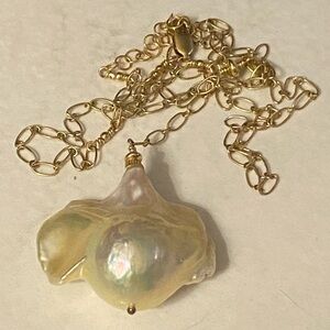 Large Baroque Pearl Necklace